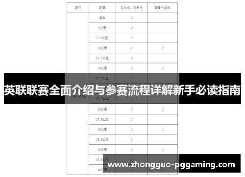 英联联赛全面介绍与参赛流程详解新手必读指南